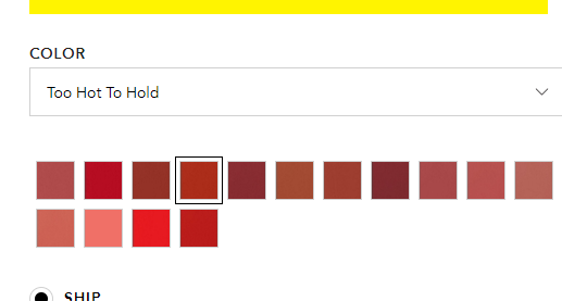 色号全！Nars 细管哑光口红
