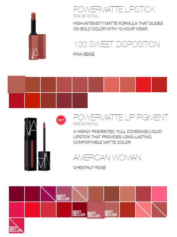 Nars 黑管唇釉+細管啞光 口紅套裝