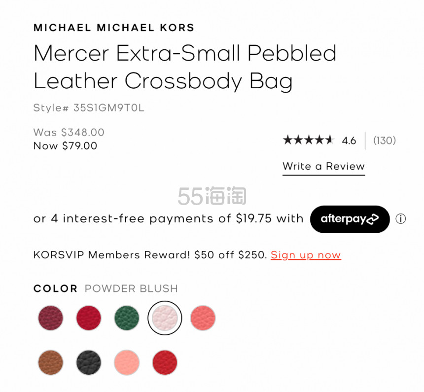 粉色补货！Michael Kors Mercer 迷你琴谱包 多色
