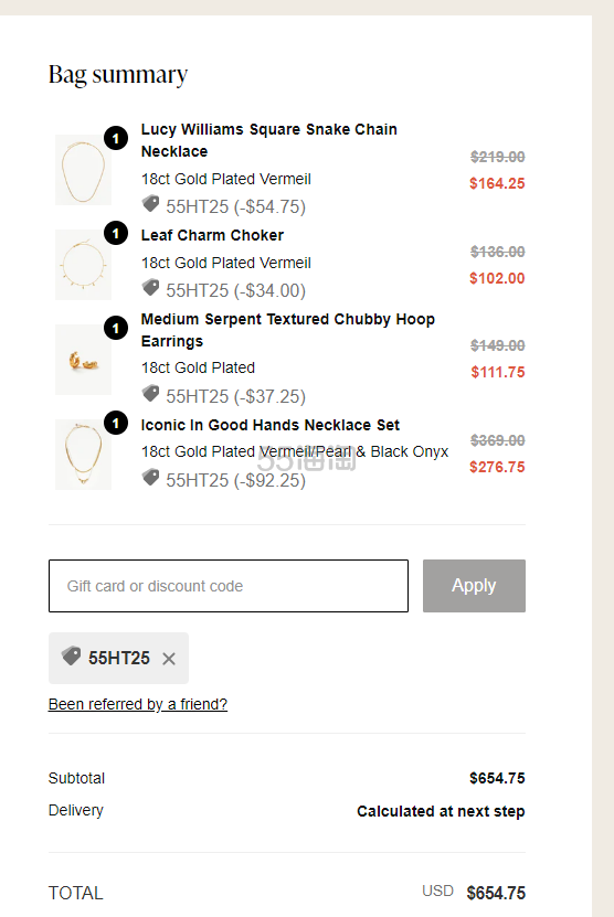 Missoma 官网：全场精美配饰 双十一大促
