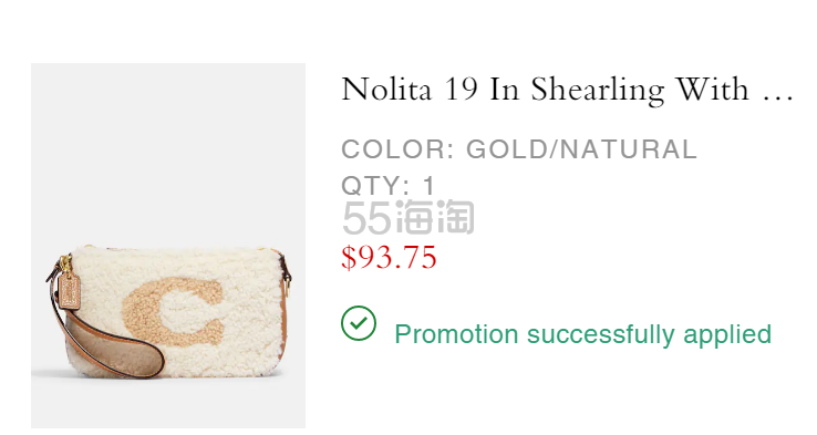 首降！Coach 蔻驰 Nolita 19 加绒麻将包