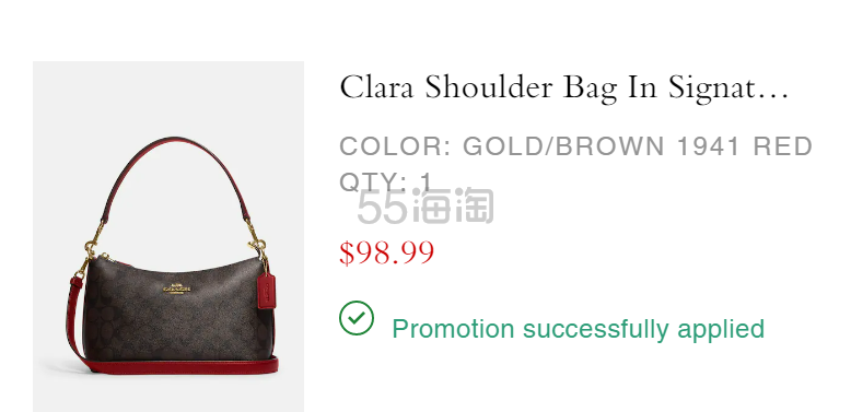 上新！Coach 蔻驰 Clara 老花腋下包