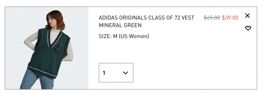 Adidas Originals 阿迪達斯三葉草 Class of 72 針織背心