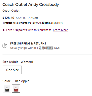 降价！Coach Outlet 蔻驰 Andy 福袋包