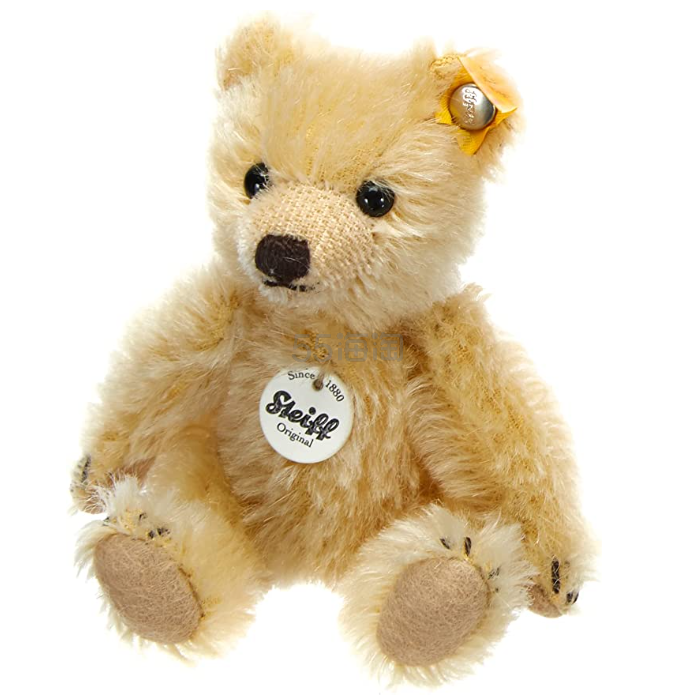 【含税直邮】steiff 迷你泰迪熊 4英寸 金色