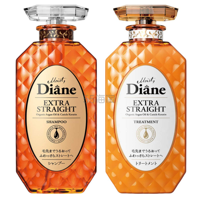 Moist Diane 无硅顺滑洗发护发套装 450ml*2