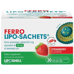 Lipo-Sachets 补铁营养冲剂 5g X 30包 草莓味