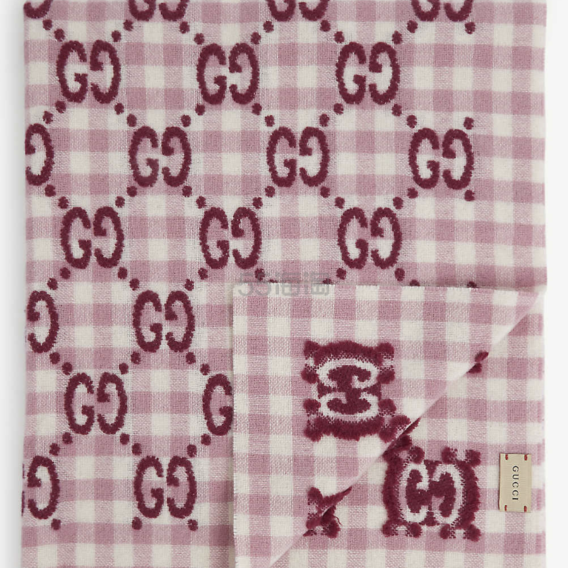 【限时高返14%】GUCCI 古驰 羊毛围巾