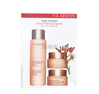 Clarins 娇韵诗 焕颜弹力弹簧三件套 水200ml+日霜50ml+晚霜50ml