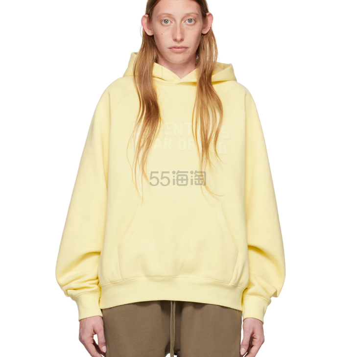 中站！ESSENTIALS 新款奶油黄色卫衣