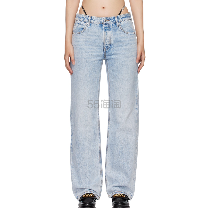 美站好价+识别账号！Alexander Wang 低腰水钻比基尼牛仔裤