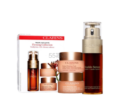 Clarins 娇韵诗 双萃精华弹簧焕肤三件套（双萃精华50ml+弹簧日霜50ml+弹簧晚霜50ml）