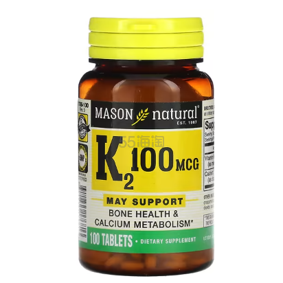 Mason Natural 维生素 K2 100微克 100片