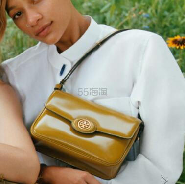 棕色补货！Tory Burch Robinson Spazzolato 新款豆腐包