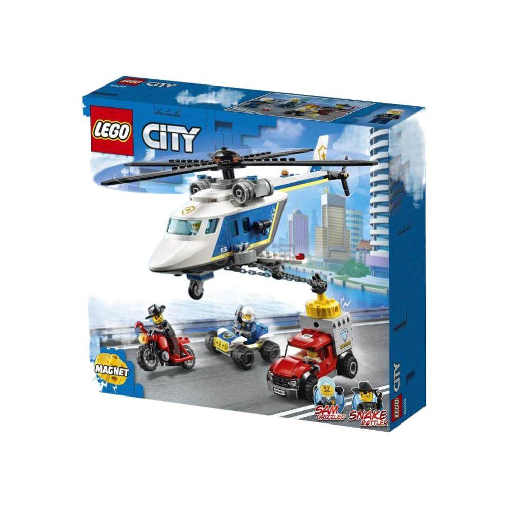 LEGO 乐高 警用直升机大追击 拼插玩具