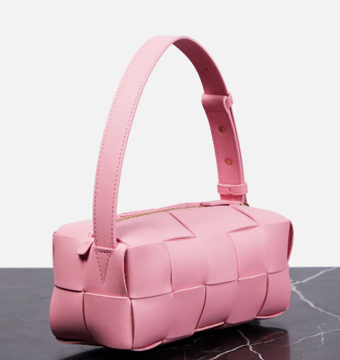 杨幂同款！Bottega Veneta 粉色小号Brick单肩包