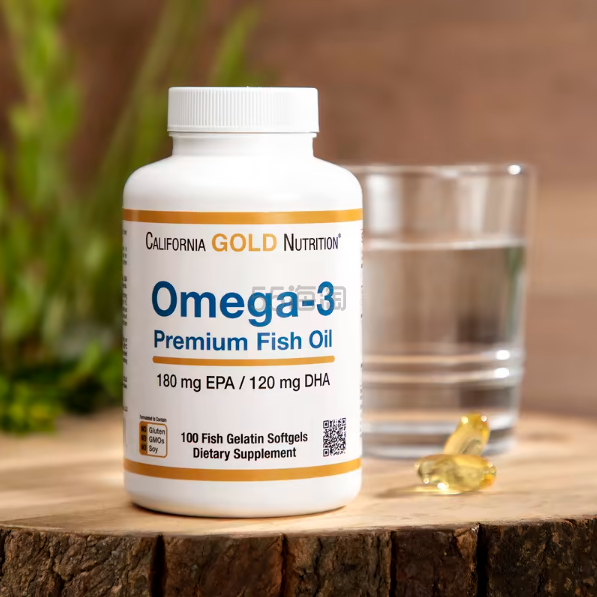 热销！California Gold Nutrition Omega-3 优质鱼油 100粒