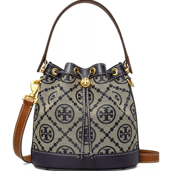 Tory Burch 汤丽柏琦 T Monogram Jacquard 水桶包双色可选