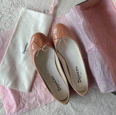 Repetto 丽派朵粉色漆皮芭蕾鞋