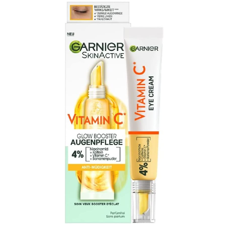 【含税直邮】Garnier 卡尼尔 SkinActive 维生素C 眼霜 15ml