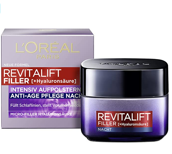 【含税直邮】L'Oreal Paris 巴黎欧莱雅 透明质酸晚霜 50ml