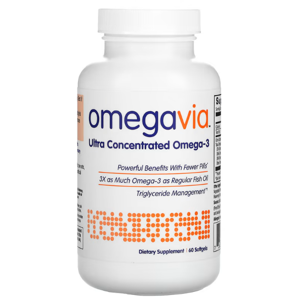 OmegaVia 超浓缩欧米伽-3 60粒软胶囊