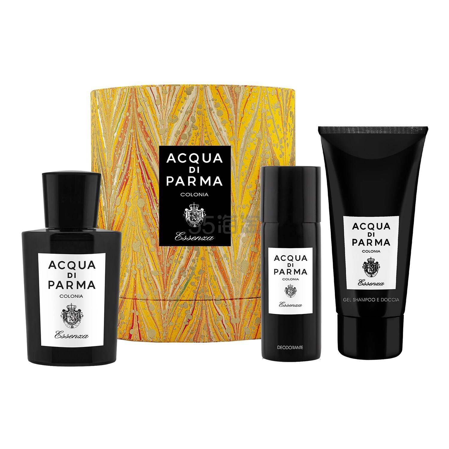 【荷兰直邮】Acqua di Parma 帕尔玛之水 克罗尼亚黑调男士古龙水身体护理套装