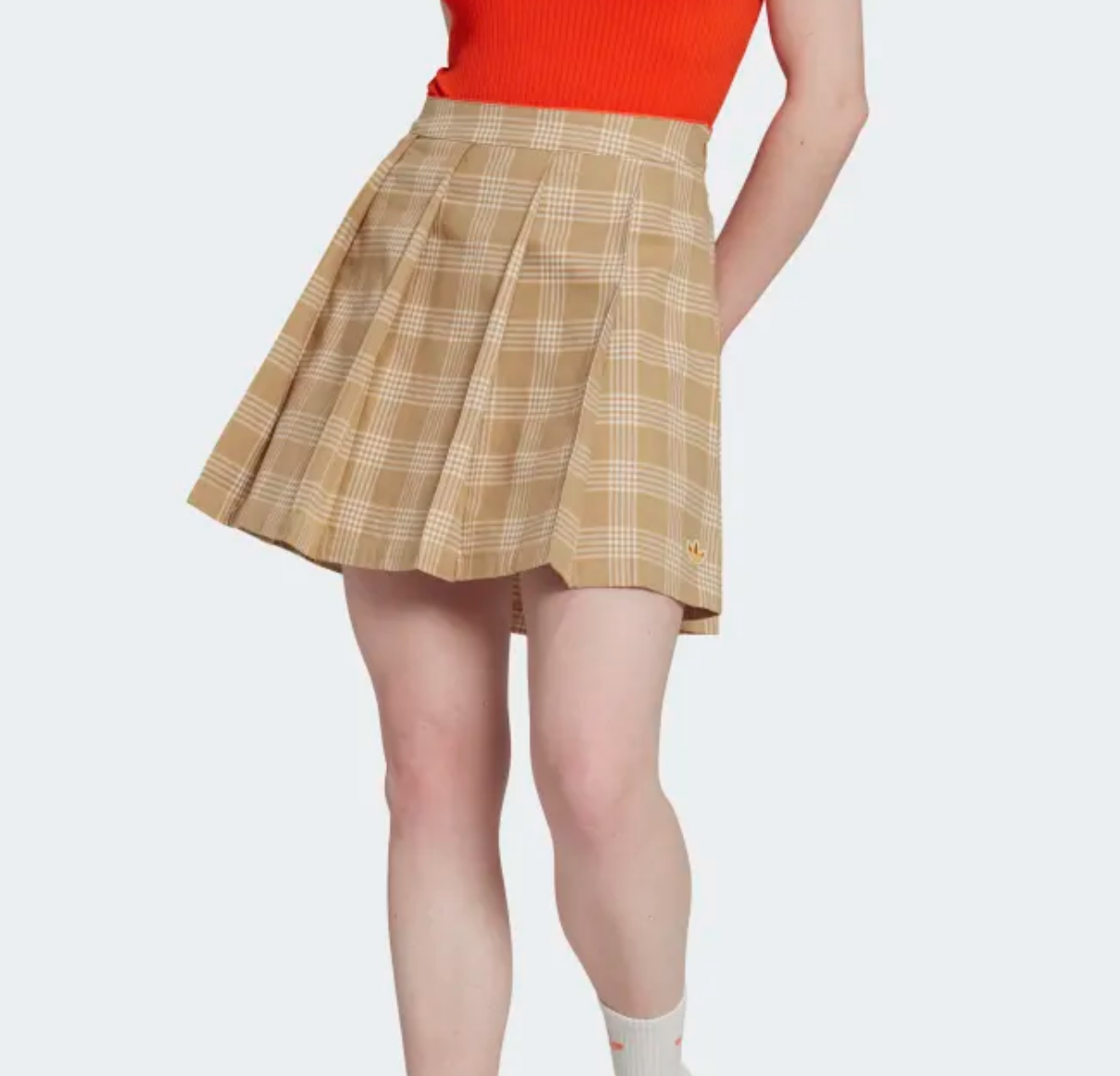 金智秀同款！Adidas Originals三叶草COLLEGIATE 学院风短裙