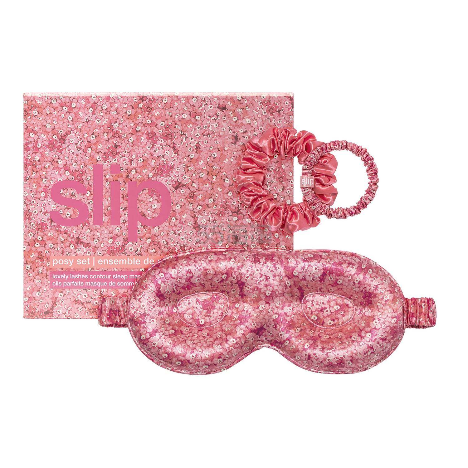 【单件含税】Slip 真丝舒适眼罩发圈睡眠套装 Posy