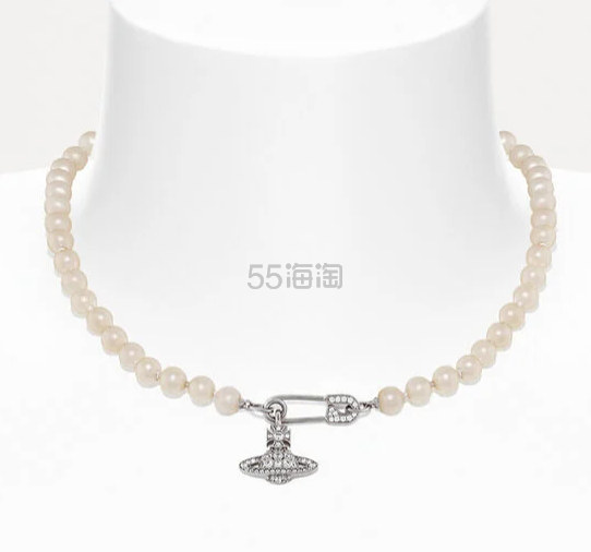 补货！Vivienne Westwood 西太后 回形针银色珍珠项链