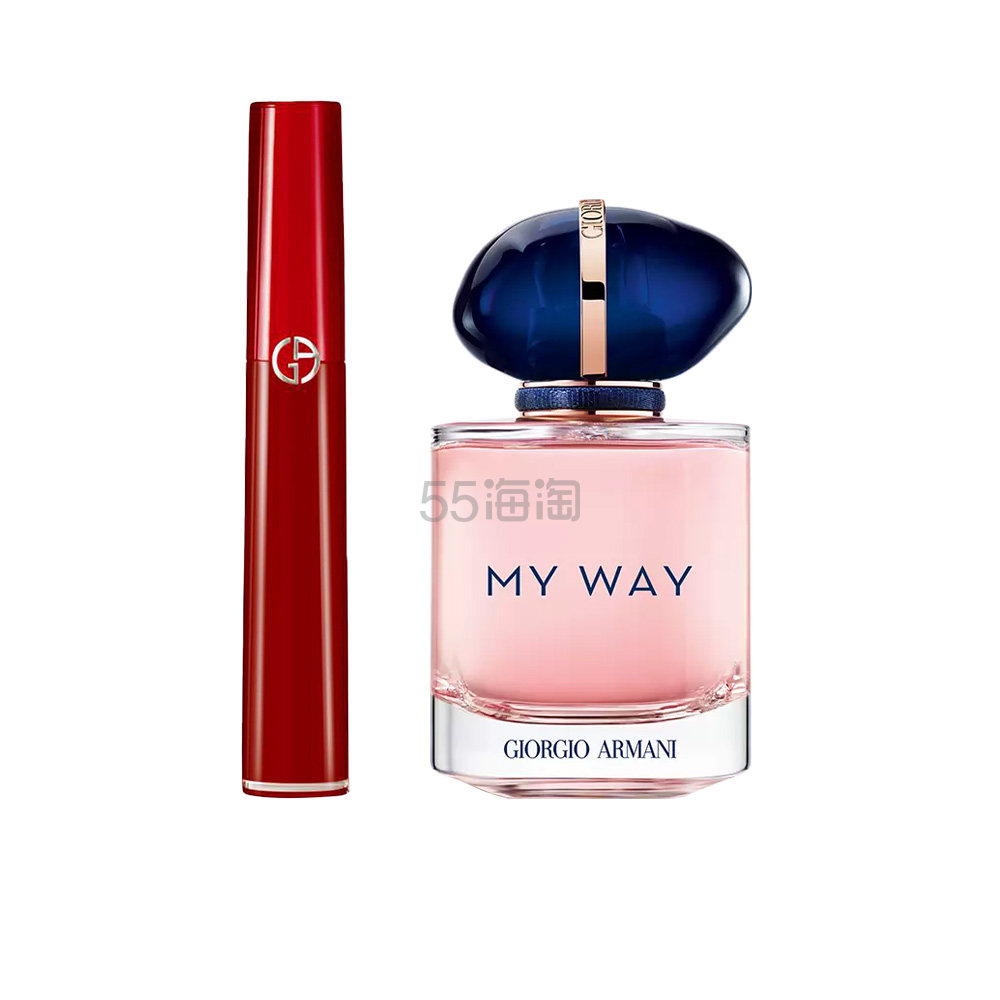 GIORGIO ARMANI 阿玛尼自我无界香水50ml +传奇红管唇釉405