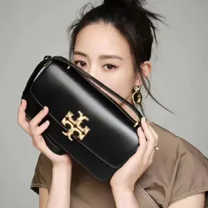 补货！Tory Burch 汤丽柏琦 ELEANOR 横板金砖腋下包