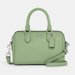 好价！Coach 蔻驰 Mini Rowan 绿色波士顿包