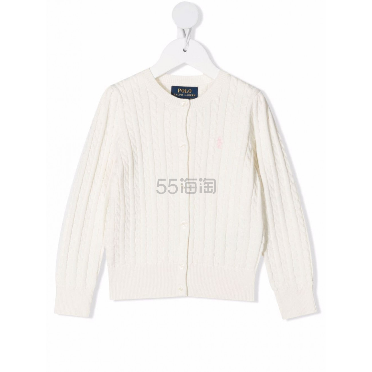 赵露思同款！POLO RALPH LAUREN 拉夫劳伦 logo白色针织衫