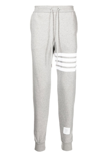 Thom Browne 四道杠束脚灰色运动裤