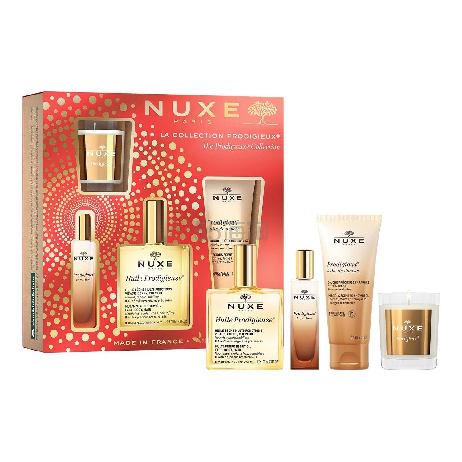 NUXE 欧树 多效润泽香氛洗护套装 2022圣诞套装