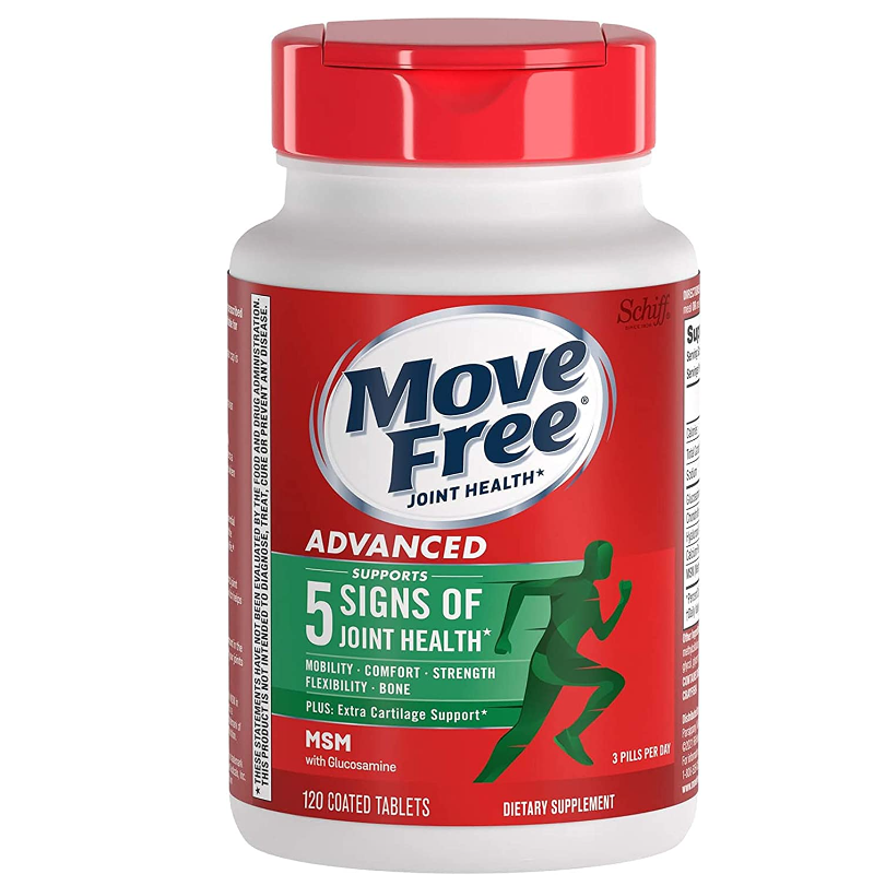 【含税直邮】Move Free 绿盒维骨力关节炎止痛配方 120粒