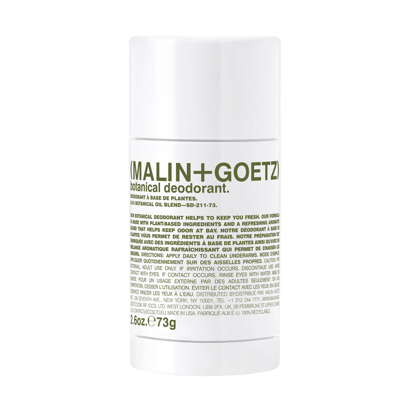 【L币抵扣25%】Malin + Goetz柑橘植物止汗香体膏 73g 爽身去味天然呵护 |  马林狗子