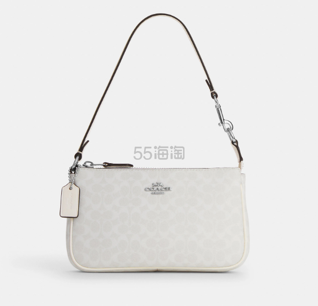 6月新品！Coach 蔻驰 Nolita 19 冰川白麻将包