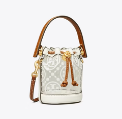 补货！Tory burch T MONOGRAM CLEAR MICRO Q版水桶包