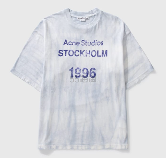 权志龙同款！ACNE STUDIOS Logo 扎染T恤