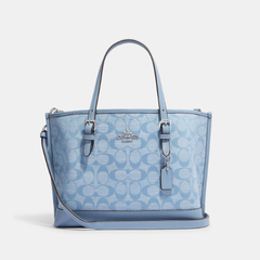 浅蓝色！Coach 蔻驰 Mollie Tote 25 香布蕾托特包