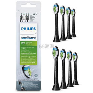 【含税直邮】黑色热卖！PHILIPS 飞利浦 HX6068/13原装电动牙刷头 8支装