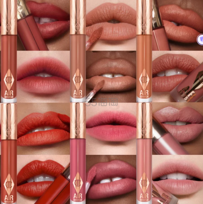 上新！Charlotte Tilbury AIRbrush 2023新款 羽雾哑光唇釉