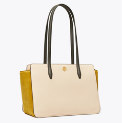 降价！Tory Burch ROBINSON 撞色小号托特包