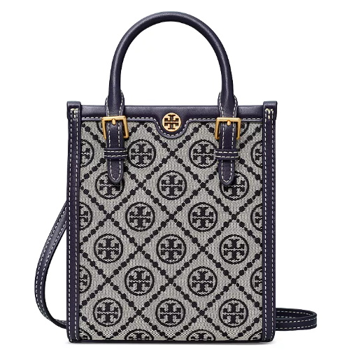 补货！Tory Burch 汤丽柏琦 T Monogram 迷你托特包