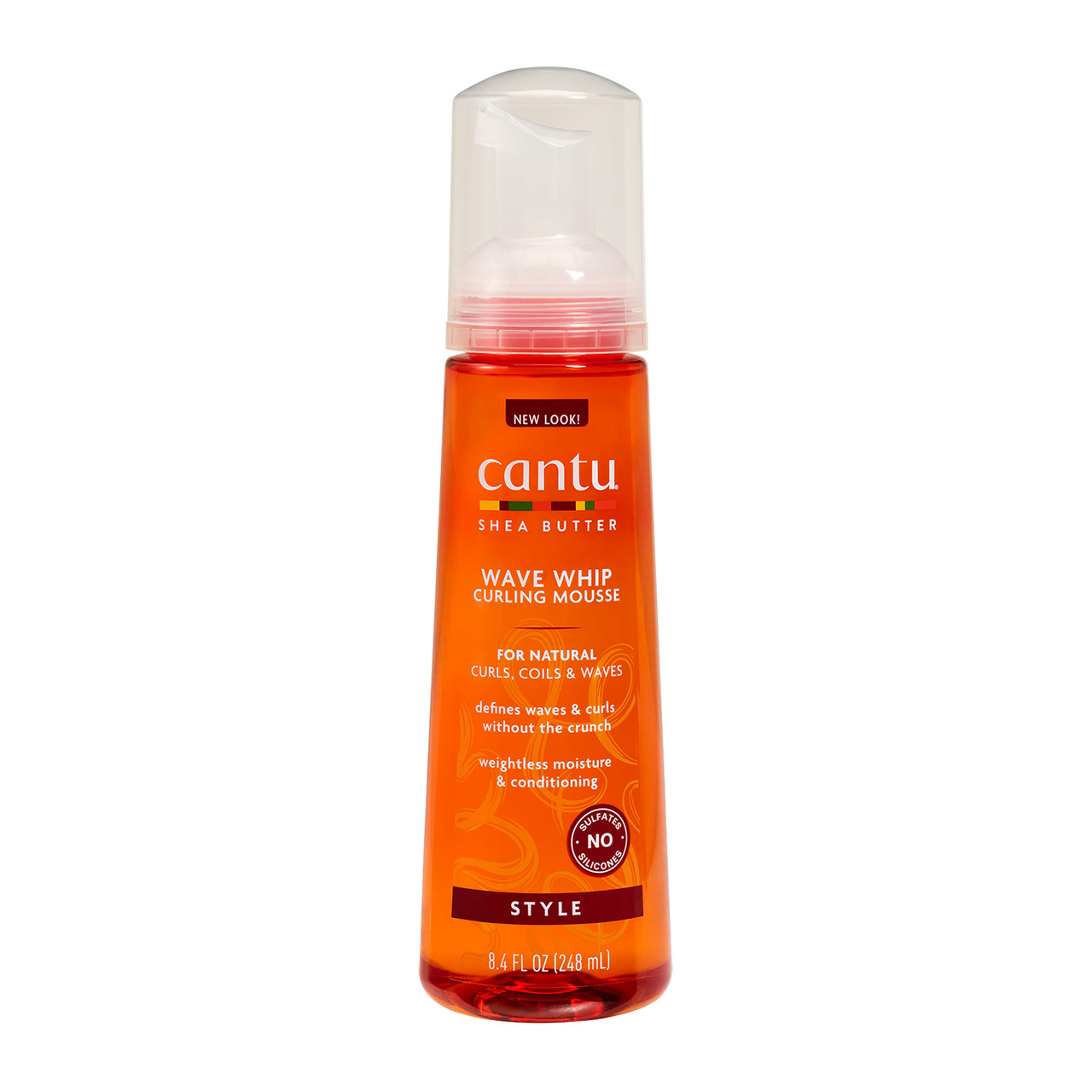 【单件含税】Cantu 乳木果油天然卷发造型摩丝 248ml