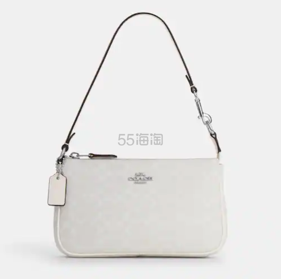 Coach 蔻驰 Nolita 19 老花麻将包 冰川白