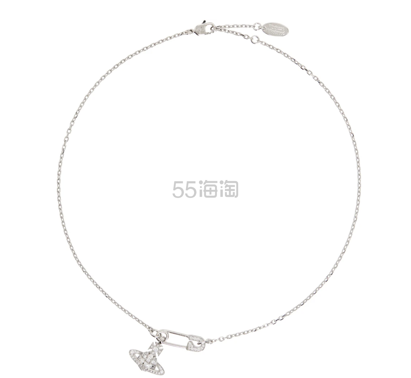 含税直邮中国！VIVIENNE WESTWOOD 西太后 银色别针项链