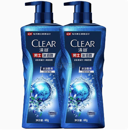CLEAR 清扬 平衡控油沐浴露 600gX2 多重味道可选